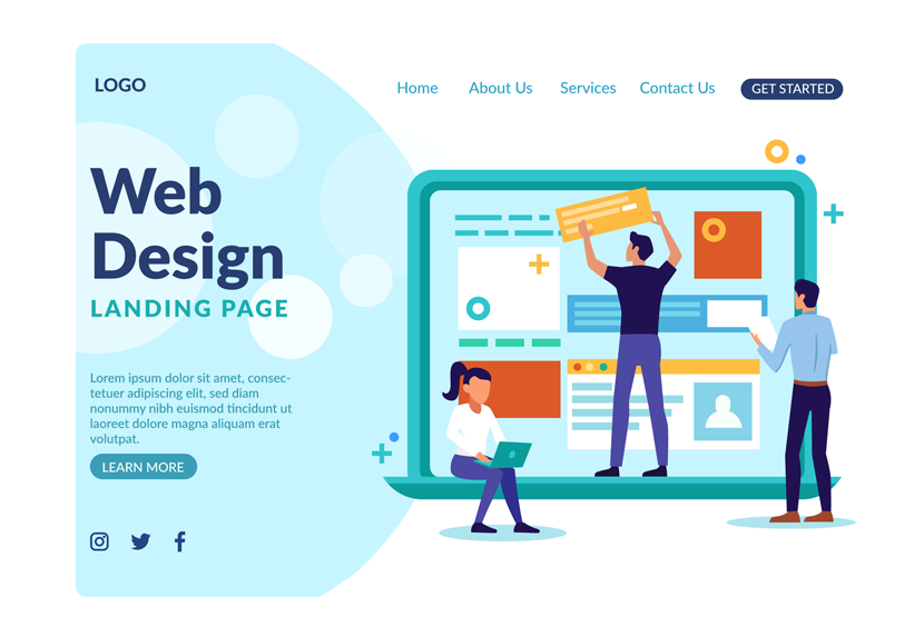 web-design-landing-page-sample-illustration
