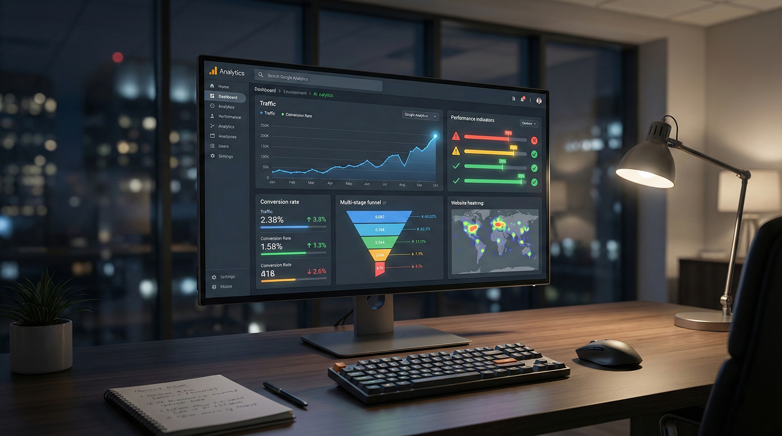 Real-time analytics dashboard with interactive charts